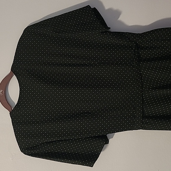 Donna Ricco Women's 12 Black White Polka Dot Maxi Wrap Dress Vintage Elegant - Picture 11 of 16